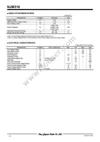 NJM318D Datasheet Page 2