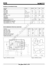 NJM3777E3 Datasheet Page 4