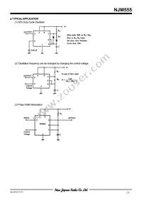 NJM555D Datasheet Page 3