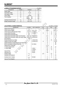 NJM567D Datasheet Page 2