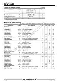 NJM78L15UA-TE2 Datasheet Page 2