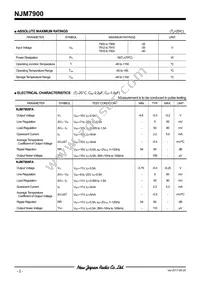 NJM7918FA Datasheet Page 3