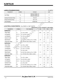 NJM79L05UA-TE1 Datasheet Page 2