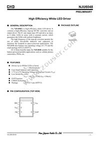 NJU6048F-TE1# Datasheet Cover