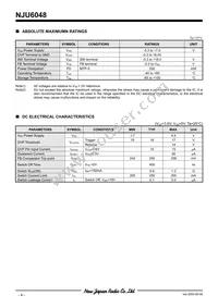 NJU6048F-TE1# Datasheet Page 4