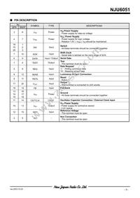 NJU6051V-TE1 Datasheet Page 3