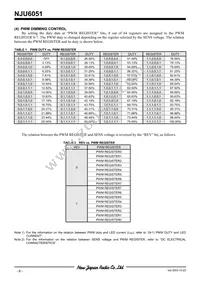 NJU6051V-TE1 Datasheet Page 6