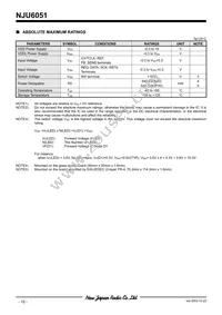 NJU6051V-TE1 Datasheet Page 12