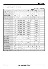 NJU6051V-TE1 Datasheet Page 13