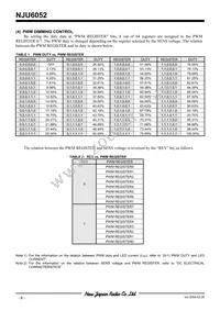 NJU6052V-TE1 Datasheet Page 6