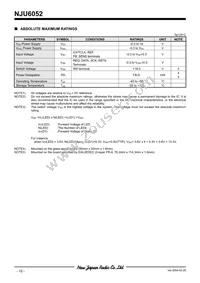 NJU6052V-TE1 Datasheet Page 12