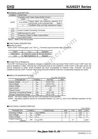 NJU6221CC-V-CT4 Datasheet Page 3