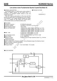 NJU6222CC-V-CT4 Datasheet Cover