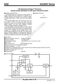 NJU6227DC-V-CT4 Datasheet Cover