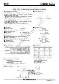 NJU6368AF1-TE1 Datasheet Cover