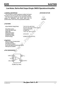 NJU7009F3-TE1 Datasheet Cover