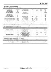 NJU7009F3-TE1 Datasheet Page 3