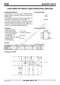 NJU7011F-TE1# Datasheet Cover