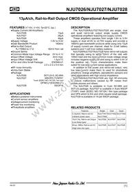 NJU7026F3-TE1 Datasheet Cover