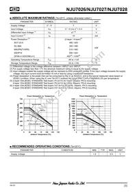 NJU7026F3-TE1 Datasheet Page 3
