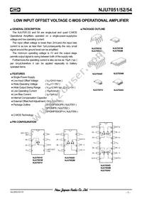NJU7051V-TE1 Datasheet Cover