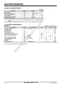 NJU7092AF-TE1 Datasheet Page 2