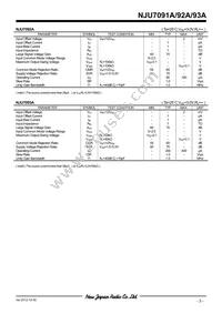 NJU7092AF-TE1 Datasheet Page 3