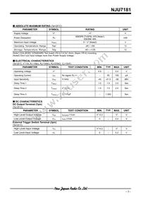 NJU7181RB1-TE1 Datasheet Page 3