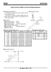 NJU7231L2-52 Datasheet Cover