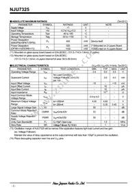 NJU7325R-TE1# Datasheet Page 2