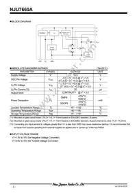 NJU7660AM-TE1 Datasheet Page 2