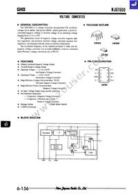 NJU7660M Datasheet Cover