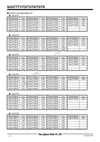 NJU7775F33-TE1 Datasheet Page 2