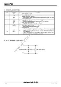 NJU8711V-TE2 Datasheet Page 2