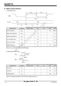 NJU8713V-TE1 Datasheet Page 6