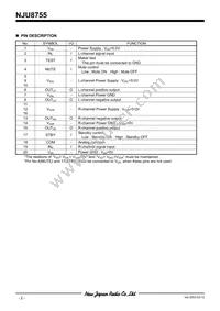 NJU8755V-TE1 Datasheet Page 2