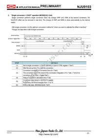 NJU9103KV1-TE3 Datasheet Page 22