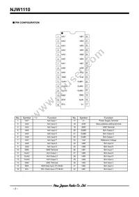NJW1110V-TE1 Datasheet Page 2