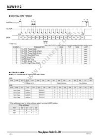 NJW1112V-TE1 Datasheet Page 6