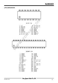NJW4301M Datasheet Page 3