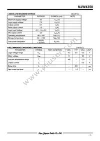 NJW4350E2-TE2 Datasheet Page 3