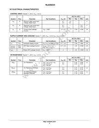 NLAS6233MUTBG Datasheet Page 3