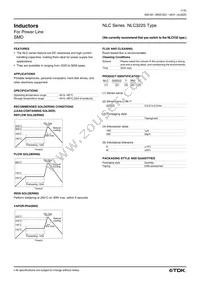 NLC322522T-221K Datasheet Cover