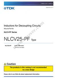 NLCV25T-220K-PF Datasheet Cover