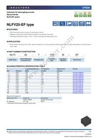 NLFV25T-330K-EF Datasheet Cover