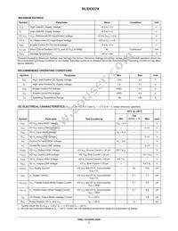 NLSX3378BFCT1G Datasheet Page 3