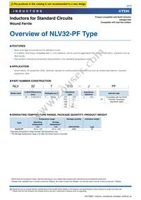 NLV32T-R10K-PF Datasheet Page 3