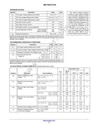 NLV74HC151ADTR2G Datasheet Page 2