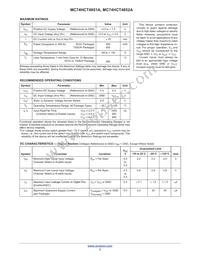 NLV74HC4851ADR2G Datasheet Page 3