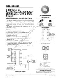 NLV74HC589ADG Datasheet Cover